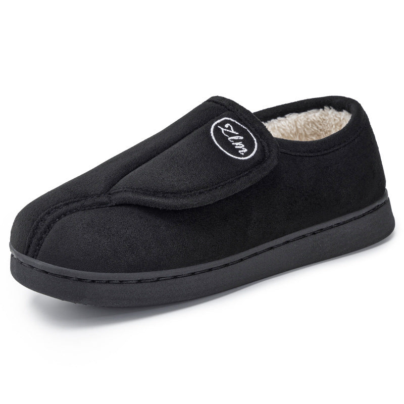 Damen Hausschuhe mit elastischem Klettverschluss und weichem Futter EB