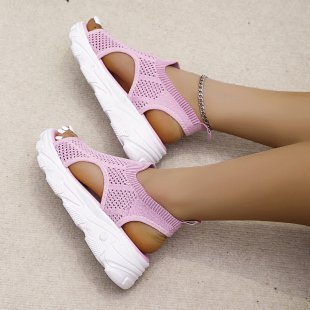 Damen Sportliche Sneakers mit atmungsaktivem Mesh-Obermaterial EB