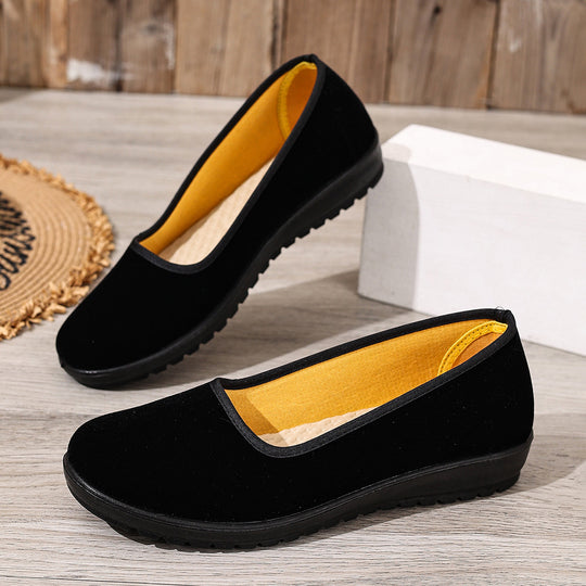 Damen Bequeme und elegante Slipper aus hochwertigem Samt EB