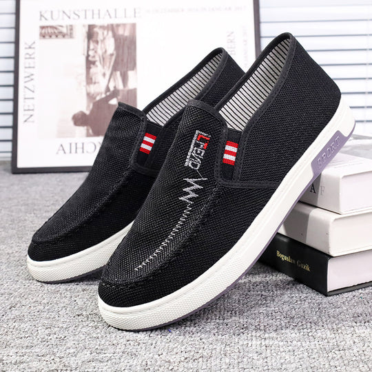 Damen Sportliche Slip-On Sneakers mit elastischem Einstieg und atmungsaktivem Obermaterial EB