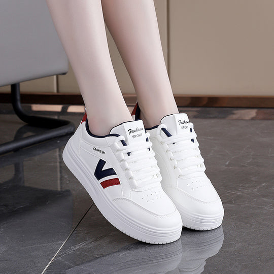 Damen Sportliche Sneaker mit modischem Design und dicker Sohle EB