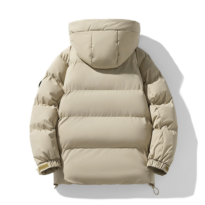 Herren urbaner Thermo-Parka mit dreidimensionaler Steppung, Zwei-Wege-Reißverschluss und verstellbarem Saum EB
