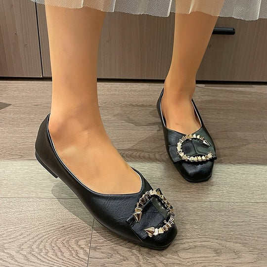Damen Ballerinas mit extravaganten Schmuckdetails EB