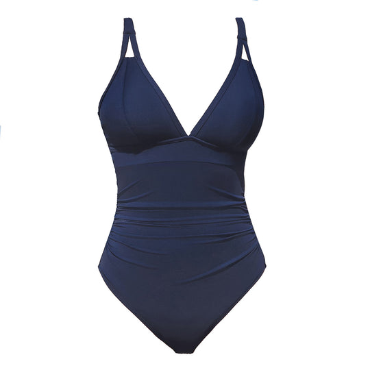 Damen Einteiliger Badeanzug mit strategischen Cut-Out-Details EB