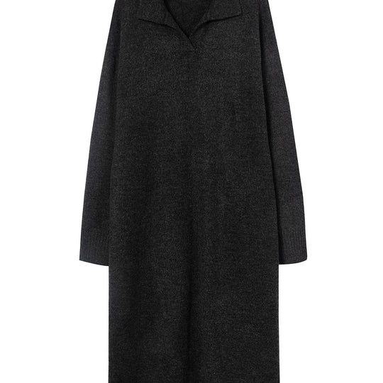 Damen Strickkleid mit Kragen EB