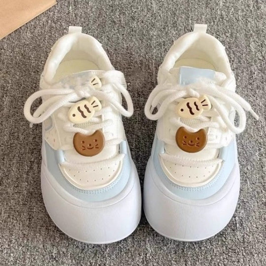 Damen Sneakers mit verspieltem tierischem Dekor und komfortabler Sohle EB
