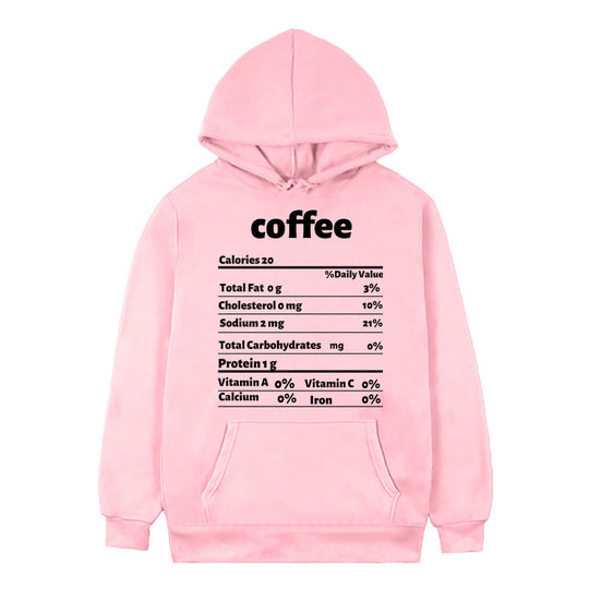 Damen Kapuzenpullover mit kreativem Nährwertdesign EB