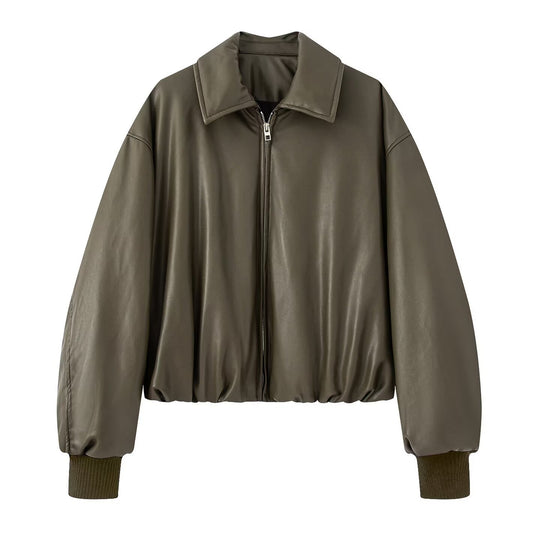 Damen modische Kurzjacke aus hochwertigem Kunst EB