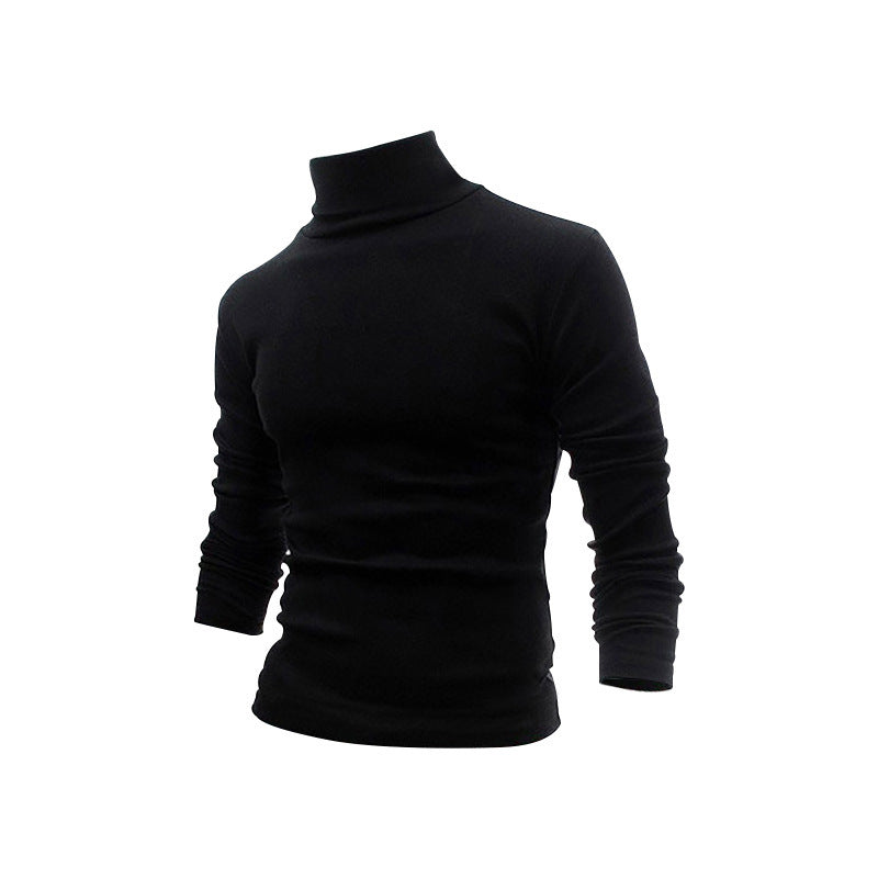 Herren Schmal geschnittenes Rollkragen-Feinstrickshirt mit Stretchkomfort EB