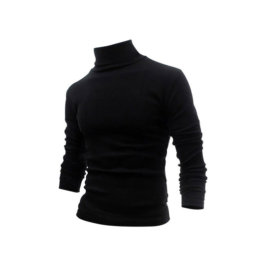 Herren Schmal geschnittenes Rollkragen-Feinstrickshirt mit Stretchkomfort EB