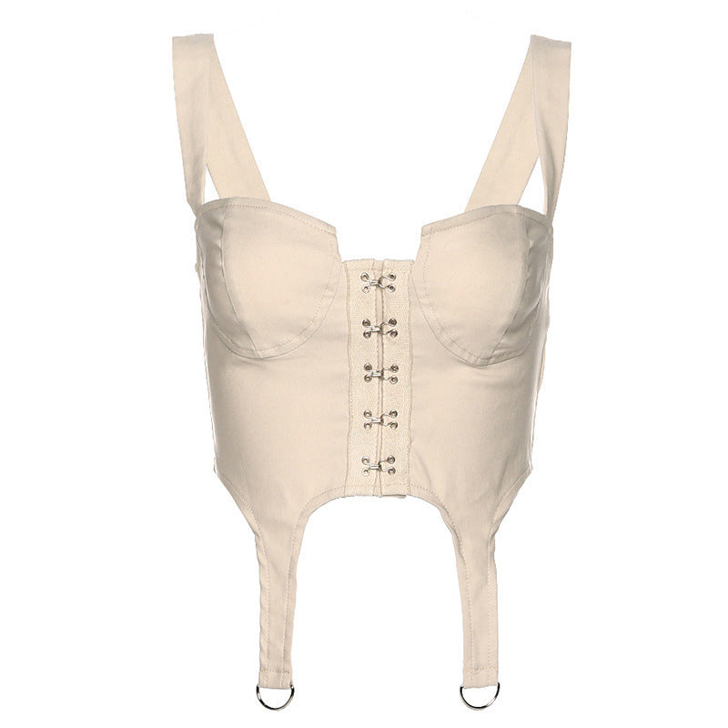 Damen Corsage mit geschnürtem Design EB