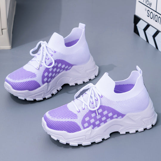 Damen Luftige Strick-Sneaker mit flexiblem Sohlenkomfort EB