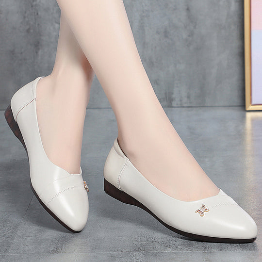 Damen Ballerinas mit zartem Schleifenakzent und bequemem Fußbett EB
