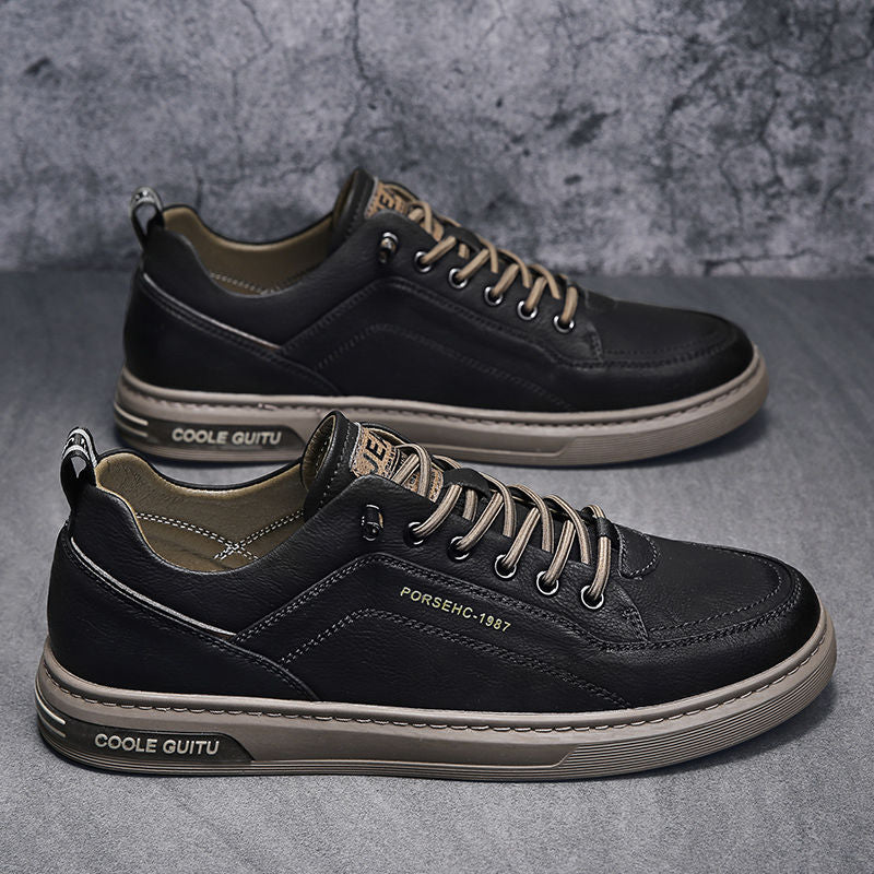 Damen moderne und sportliche Freizeitschuhe mit langlebigem Lederoberteil und atmungsaktiver Sohle EB