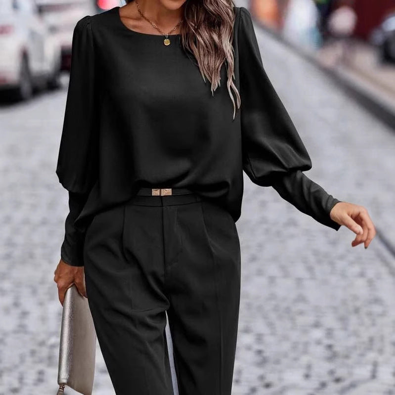 Damen Elegantes und stilvolles Langarmoberteil EB