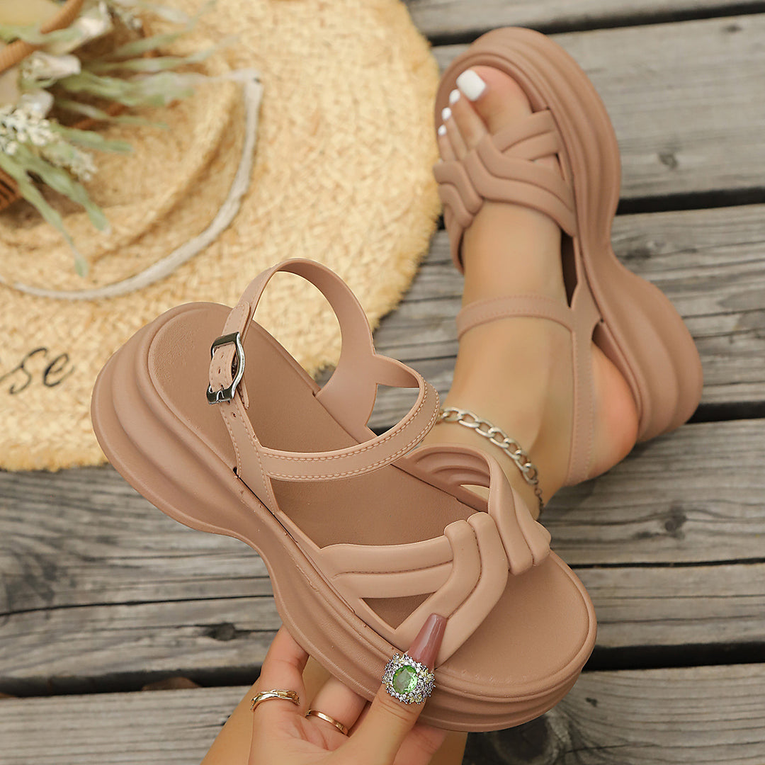 Damen Sportliche Sandalen mit modischem geflochtenem Riemendesign EB