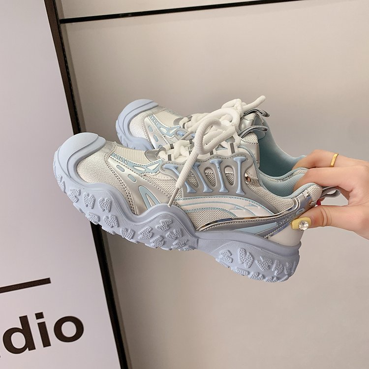 Damen sportliche Lauf-Sneaker mit atmungsaktiver Mesh-Oberfläche und robustem Sohlenprofil EB
