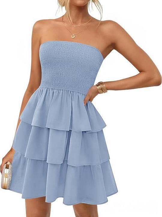 Damen Volantkleid mit hautfreundlichem Material EB