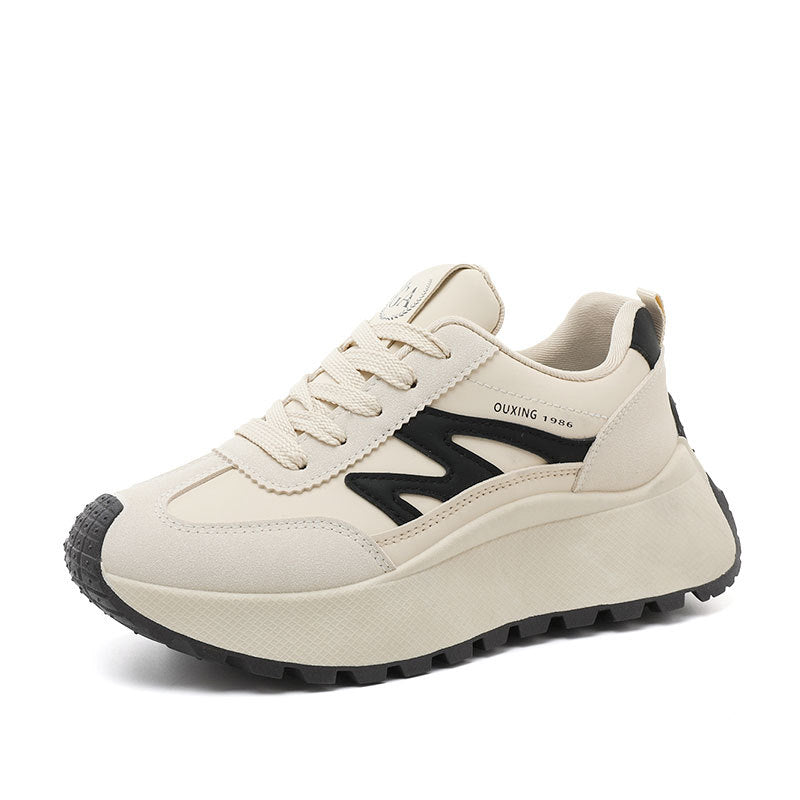 Damen modische Sneakers mit strapazierfähiger Laufsohle und gepolstertem Innenfutter EB