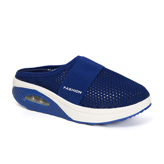 Damen atmungsaktive Slip-On Clogs mit elastischem Riemendesign EB