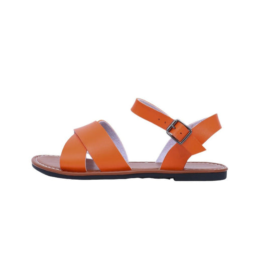 Damen Riemensandalen mit elegantem Überkreuz-Design und komfortablem Fußbett EB