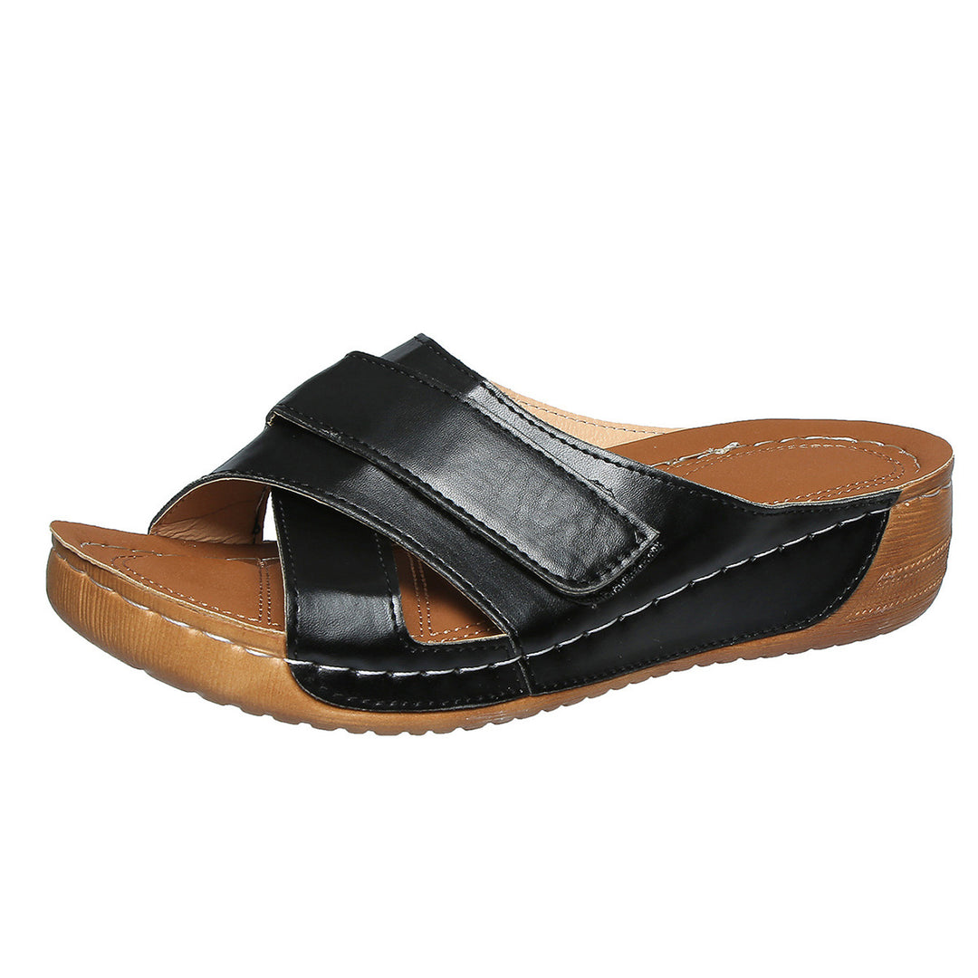 Damen Komfortable Clogs mit verstellbarem Klettverschluss EB