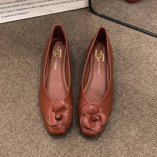 Damen Ballerinas mit floralem Dekor EB