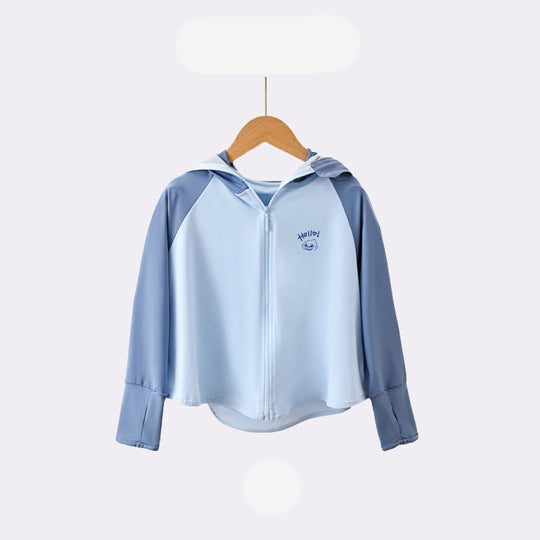 Kinder UV-Schutzjacke mit Kapuze und atmungsaktiven Eigenschaften EB