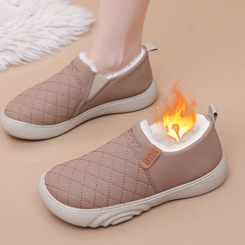 Damen Bequeme und warme Hausschuhe mit kuscheligem Innenfutter EB