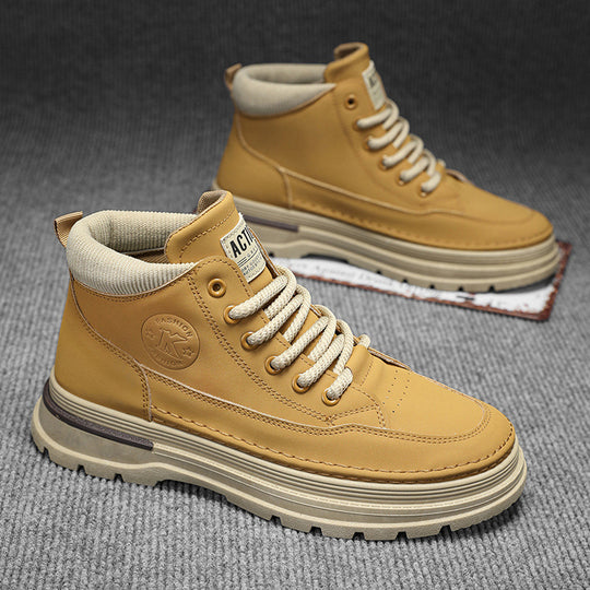 Damen modische High-Top Stiefel mit gepolstertem Innenfutter und rutschfester Sohle EB