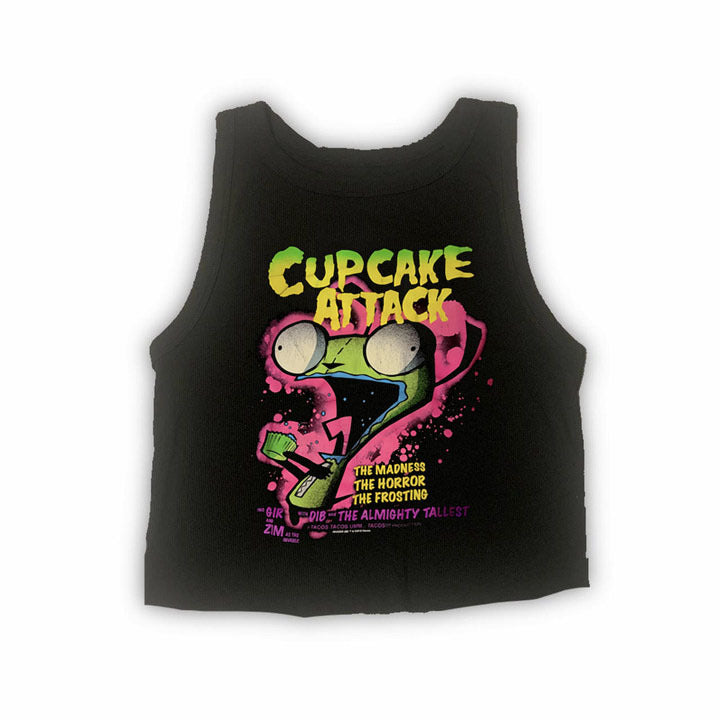 Damen T-Shirt mit kreativem Cupcake-Motiv und modernem Druck EB