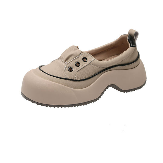 Damen Plateau Slipper mit elastischem Einstieg und modischem Design EB