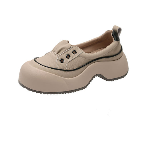 Damen Plateau Slipper mit elastischem Einstieg und modischem Design EB
