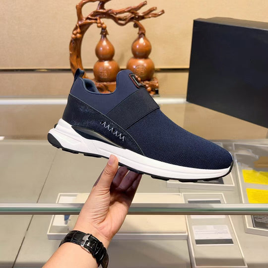 Damen Slip-On Sneakers mit atmungsaktiver Netzstruktur und flexibler Sohle EB