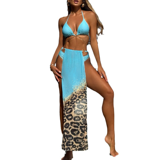 Damen Bikini-Set mit extravagantem Wickelrock und elegantem Schnitt EB