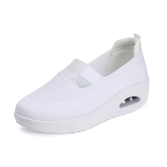 Damen Slip-On Sneakers mit atmungsaktivem Obermaterial und dämpfender Sohle EB