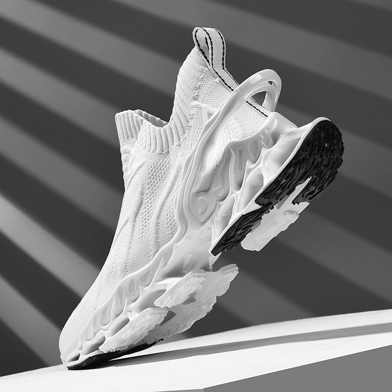 Damen hochentwickelte Sneaker mit nahtlosem Strick-Obermaterial und innovativem Sohlenprofil EB