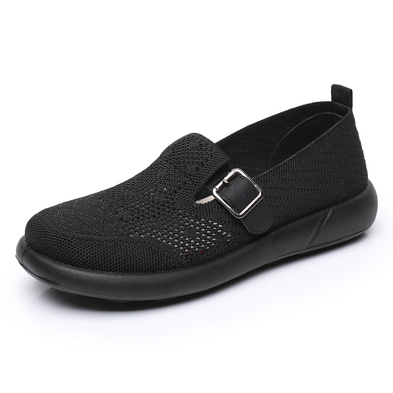 Damen Atmungsaktive Slip-On Schuhe mit verstellbarem Riemen EB