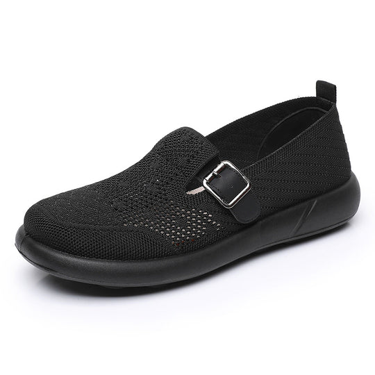Damen Atmungsaktive Slip-On Schuhe mit verstellbarem Riemen EB