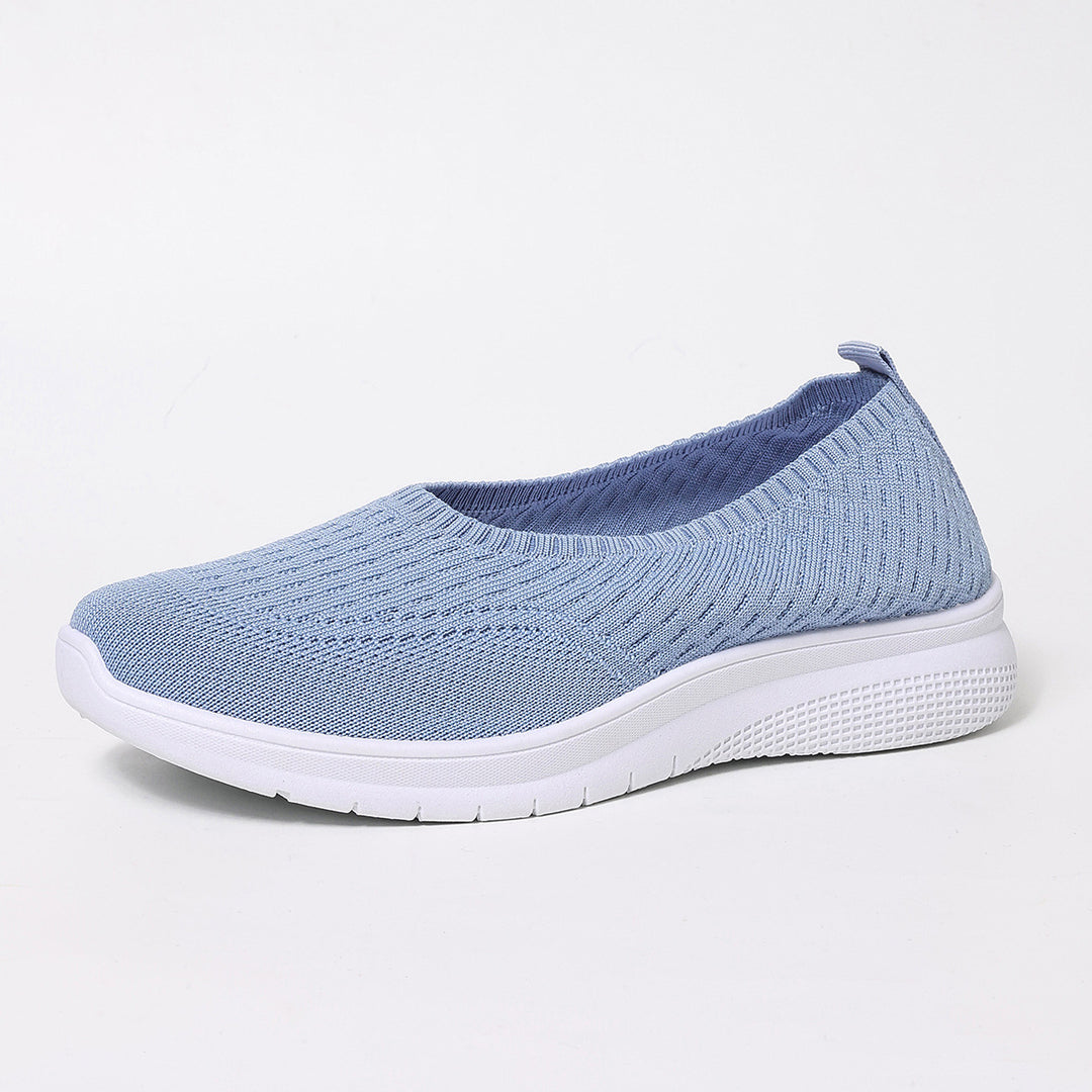 Damen Bequeme Freizeitschuhe mit elastischer Strickoberfläche EB