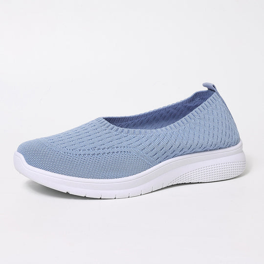Damen Bequeme Freizeitschuhe mit elastischer Strickoberfläche EB