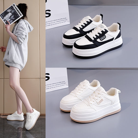 Damen modische Sneakers mit dicker Sohle und atmungsaktiver Oberfläche EB