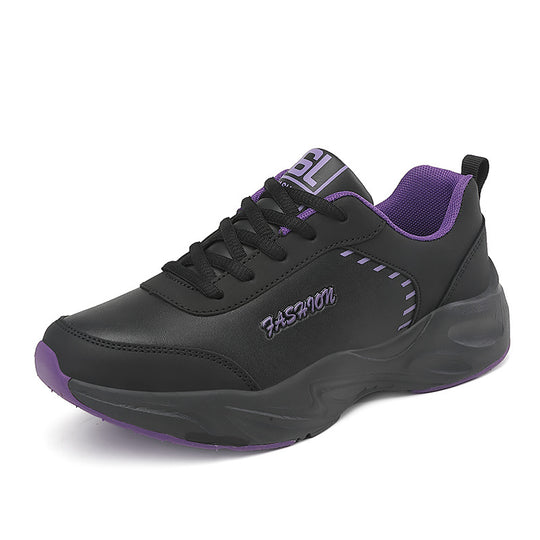 Damen nan voluminöse Sneaker mit gepolstertem Kragen und stoßabsorbierender Sohle EB