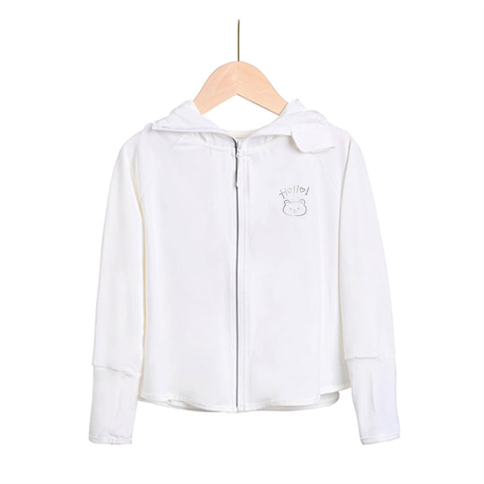 Damen Leichte und atmungsaktive Kapuzenjacke mit verspieltem Design EB