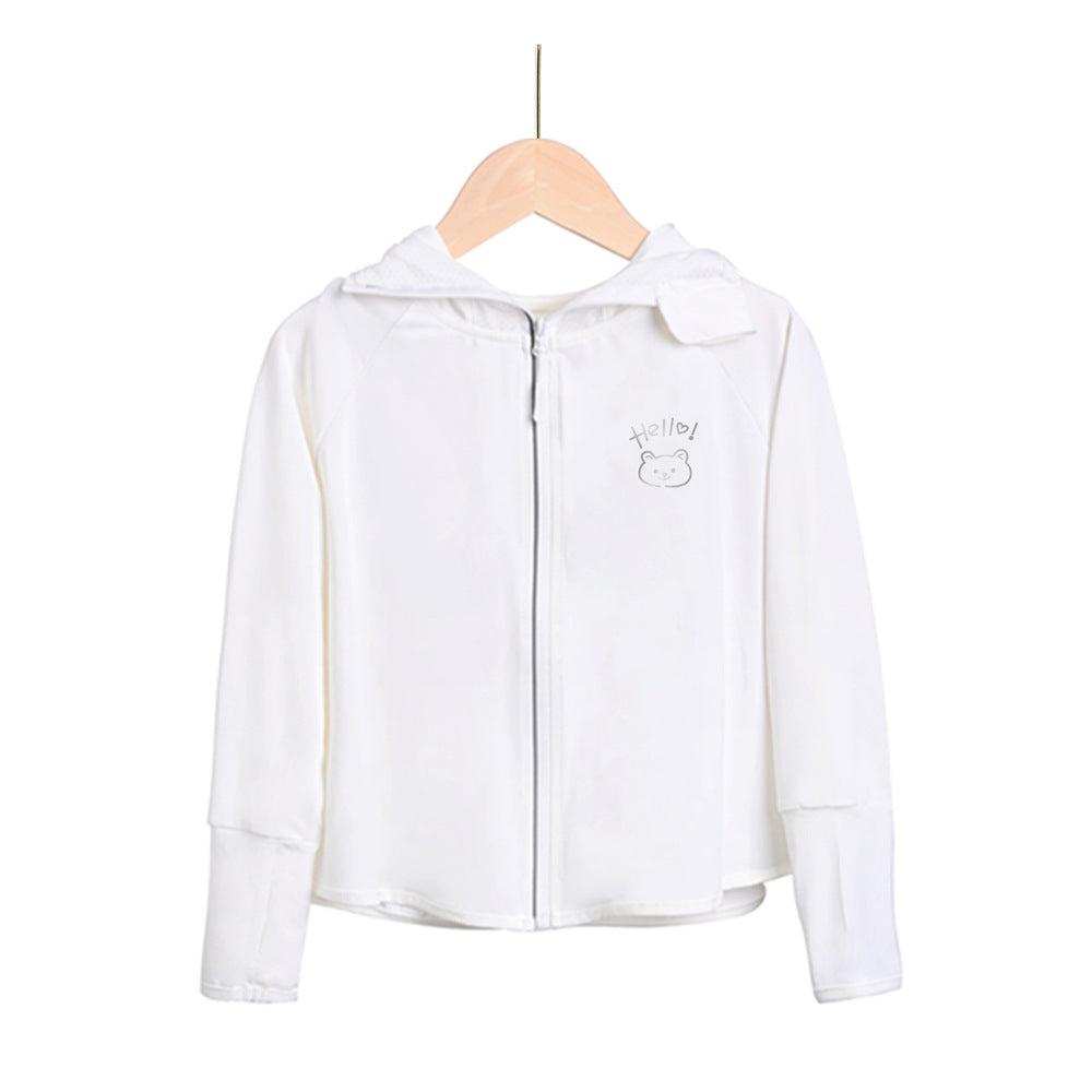Mädchen praktische Kapuzenjacke mit tierisch verspieltem Design EB