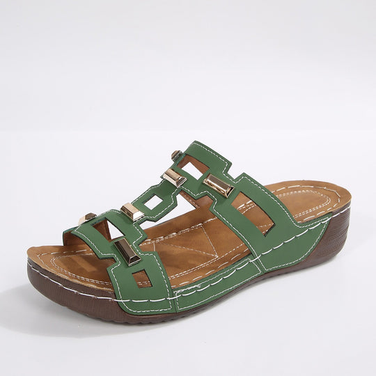 Damen Komfortable Sandalen mit modernem Riemendesign und rutschfester Sohle EB