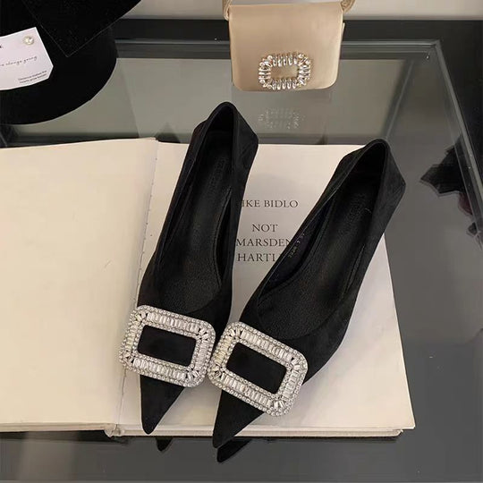 Damen elegante High Heels mit extravagantem Schmuckdetail EB