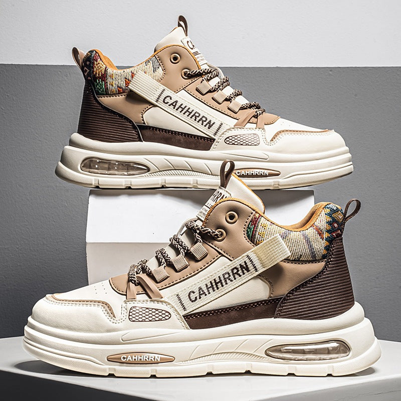 Herren hochgeschnittene Streetstyle-Sneaker mit Luftkapsel-Zwischensohle und tribal-gepolsterter Knöchelmanschette EB
