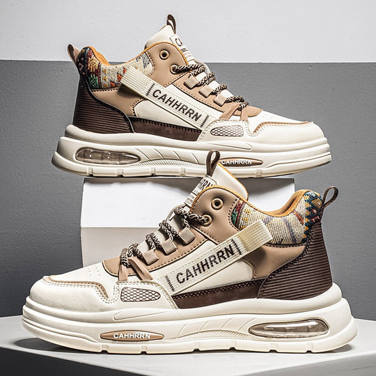 Herren hochgeschnittene Streetstyle-Sneaker mit Luftkapsel-Zwischensohle und tribal-gepolsterter Knöchelmanschette EB