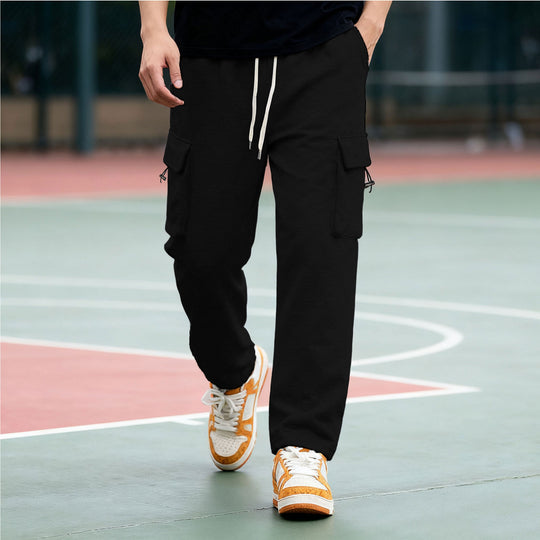 Herren Cargo-Hose mit elastischem Bund und praktischen Seitentaschen EB